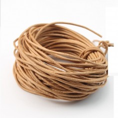 Fil en cuir marron claire 1.0mm x 1m 
