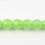 Jade teinte ronde facette 4mm