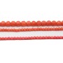 Bamboo mer teinte orange Rond Facette