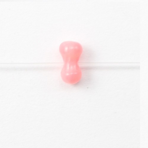 Colored Orange OS Sea Bamboo 3x6mm x 10pcs 