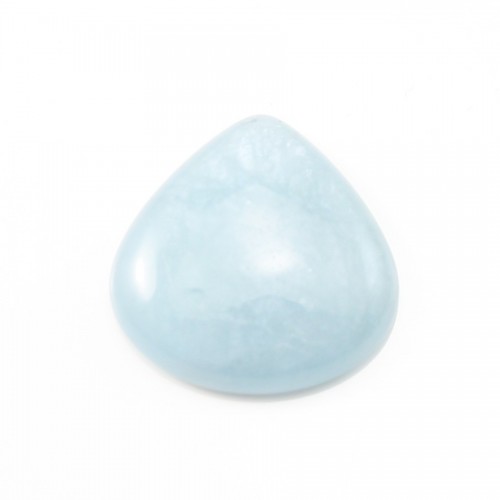 Cabochon Aigue Marine 25x25mm x 1pc