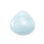 Cabochon Aigue Marine 25x25mm x 1pc