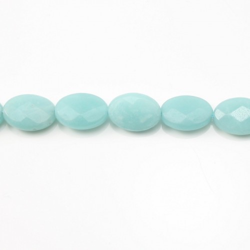 Amazonite Ovale Facette 10x14mm x 40cm