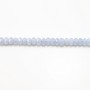 Calcédoine Rondelle Facette 4x6mm x 40cm
