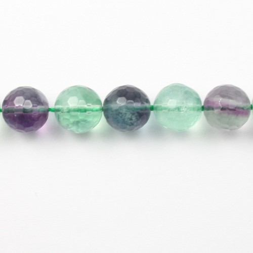 Fluorite Ronde Facette 14mm x 40cm