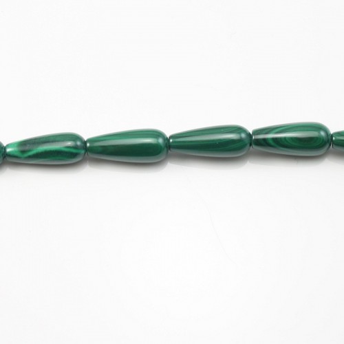 Malachite Teardrop 7x15mm x 40cm