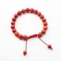 Bracelet corail epouge  boule rond 8mm 