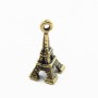Breloque tour effel bronze 17mm x 2pc