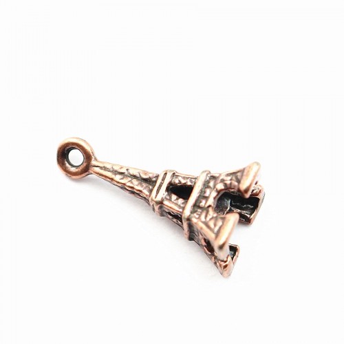 Eiffel Tower charm old copper tone 17mm x 2pcs
