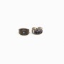 Poussette clou d'oreilles bronze 6x4mm x 12pcs