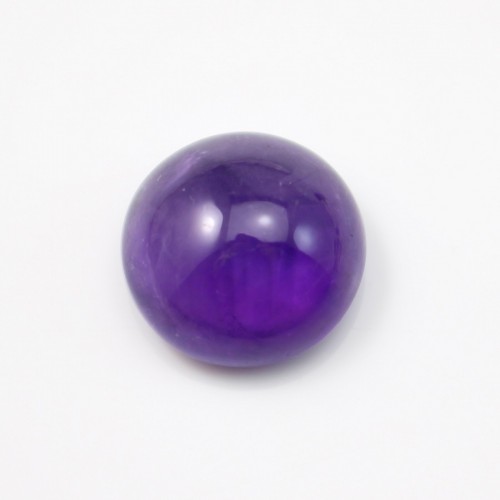 Cabochon amethyste rond 19mm x 1pc
