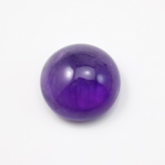 Cabochon amethyste rond 19mm x 1pc
