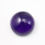 Cabochon amethyste rond 18mm x 1pc