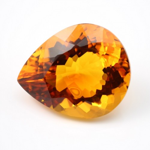 Citrine Poire  38 x 31.5mm 117.37 CTS