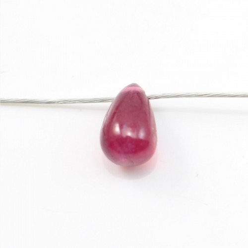 Rubis goutte x 2pcs, différentes tailles disponibles