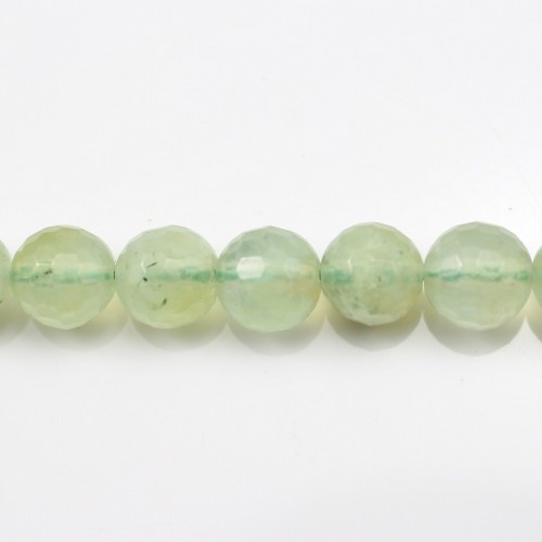 Prehnite Faceted Round 4mm x 40 cm 