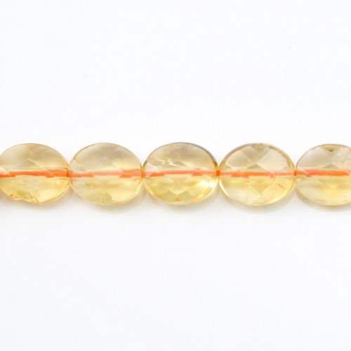 Citrine Ovale Facette 8x10mm x 40cm