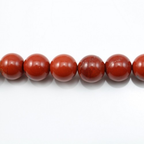Red Round Jaspe  10mm x 40cm 