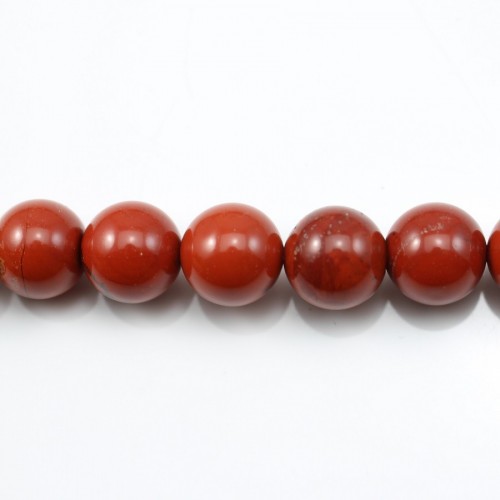 Red Round Jaspe  16mm x 40cm 