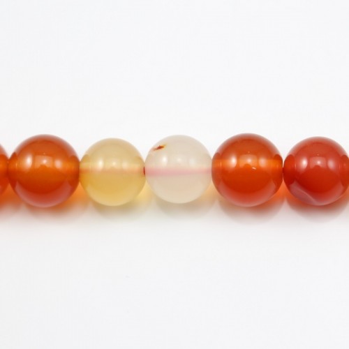 Cornaline Ronde 8mm x 38cm