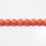 Bambou mer teinte orange Rond Facette 5mm x 40cm 