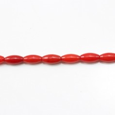 Red colored  Keg sea bamboo 3x7mm x 40cm
