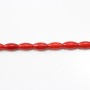 Red colored  Keg sea bamboo 3x7mm x 40cm