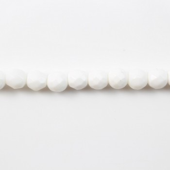 Clam Faceted Round 4mm x 40cm