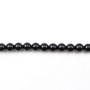 Onyx noir, ronde, 4mm x 40cm