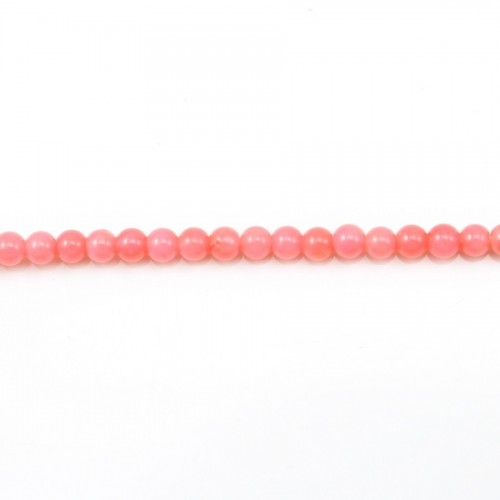 Colored Orange Round Sea Bamboo 3mm x 40cm 