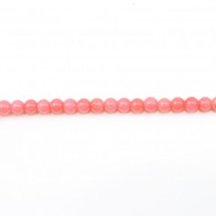 Colored Orange Round Sea Bamboo 3mm x 40cm 