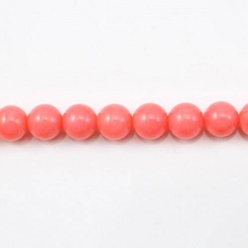 Colored Orange Round Sea Bamboo 6mm x 40cm 