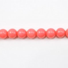 Colored Orange Round Sea Bamboo 6mm x 40cm 