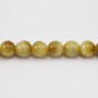 Oeil de Tigre Jaune Or  Ronde 6mm x 40cm