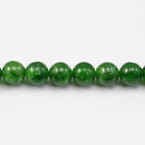 Tsavorite ronde 6mm x 40cm