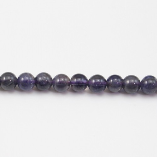 Cordierite (iolite), redonda, 4,5mm x 40cm