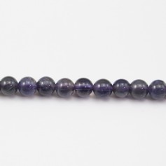 Cordiérite iolite rond 4.5mm x 40cm