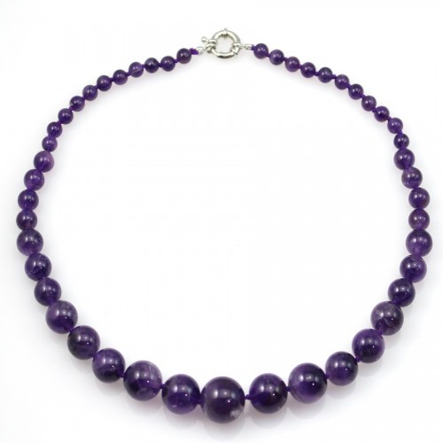 Collier en amethyste