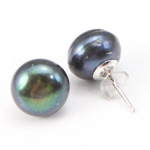 Earring  silver 925 Freshwater Pearl 12-13mm x 2pcs