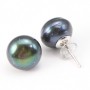 Earring  silver 925 Freshwater Pearl 12-13mm x 2pcs