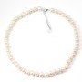 Simple Necklace  white Pearl Freshwater 8-9mm