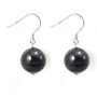 Boucles d'oreilles argent 925 l'oeil de faucon 12mm x 2pcs 