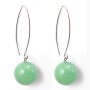Boucle d'oreille argent 925 aventurine 12mm x 2pcs 