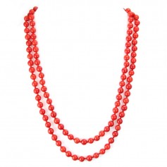 Red Tinted Bamboo Sea Necklace Ombeline
