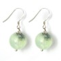 Boucles d'oreilles argent 925 prehnite 12mm x 2pcs  
