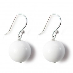 Boucle d'oreille argent 925 benitier 12mm x 2 st 