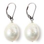 Earring Silver 925 pearl freshwater 12mm x 2pcs