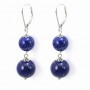 BO ARG925 Dormeuse lapis-lazuli 2 boule x 2pcs