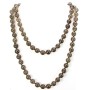 Necklace smoky quartz 10mm 90cm