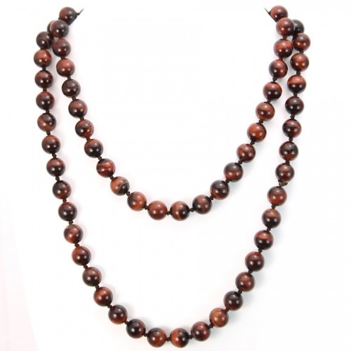 Necklace bull eye 10mm 90cm